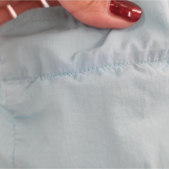 Marmot "Air Lite" Packable Jacket Hooded Water Resistant Lightweight Blue - Picture 14 of 15